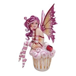 PT Pacific Trading Amy Brown Style Sweet Tooth Pink Fairy Cupcake Figurine